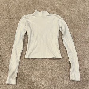 White turtleneck Brandy Melville top